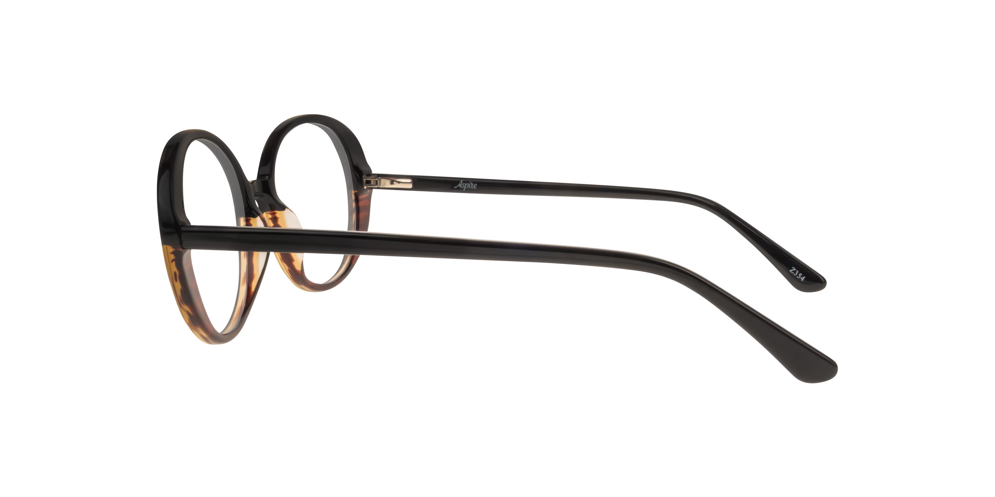 Hattie Oval Gradient Black & Brown Horn Glasses for Women 5 Hattie Oval Gradient Black & Brown Horn Glasses for Women
