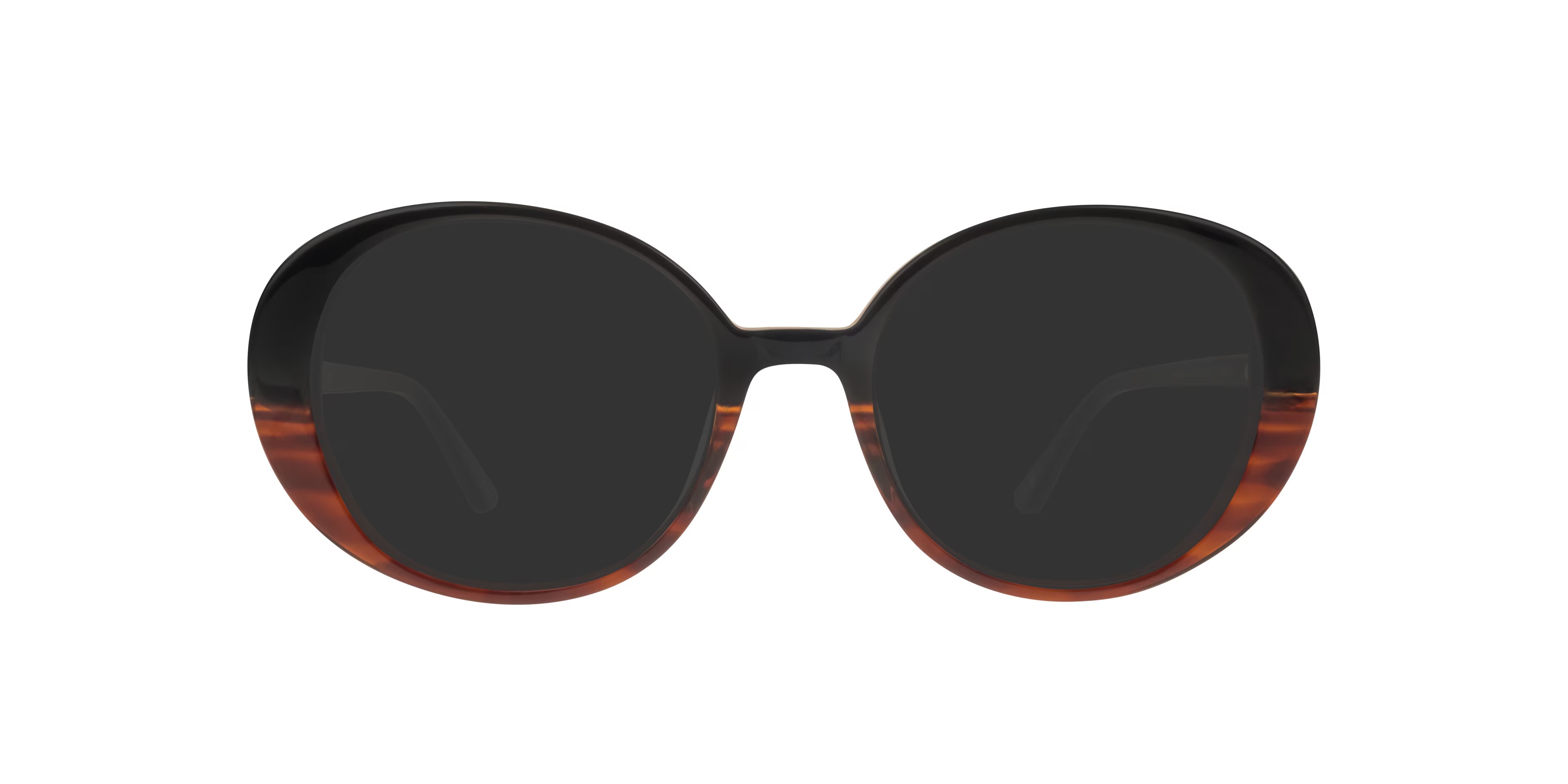 Hattie Oval Gradient Black & Brown Horn Glasses for Women 7 Hattie Oval Gradient Black & Brown Horn Glasses for Women