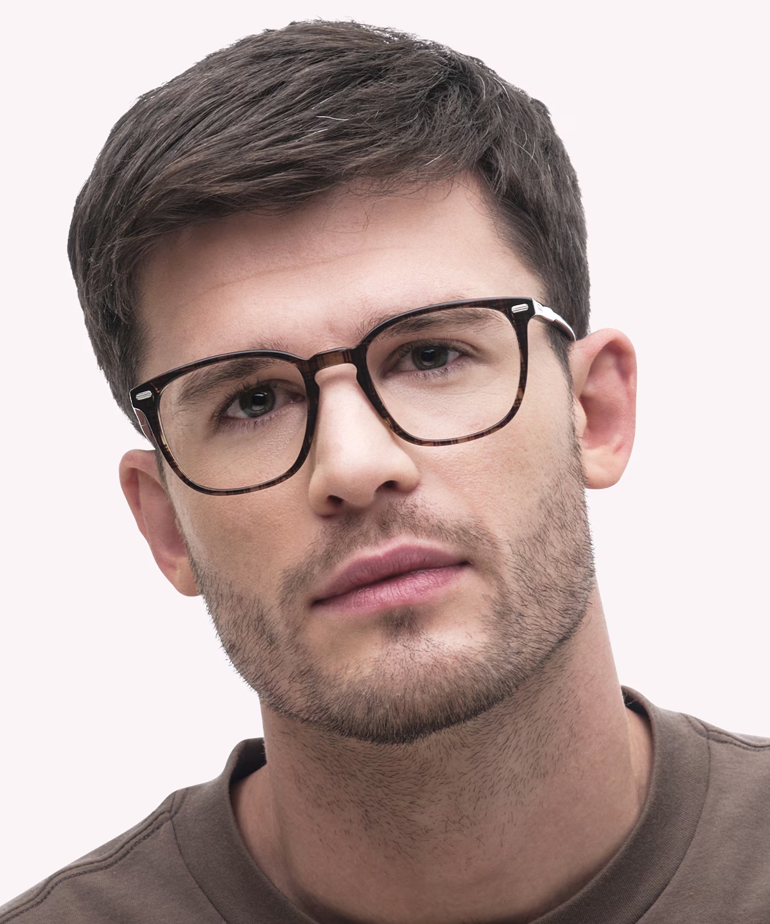 Harlesden Square Crystal Brown Tartan Full Rim Eyeglasses 4 Harlesden Square Crystal Brown Tartan Full Rim Eyeglasses