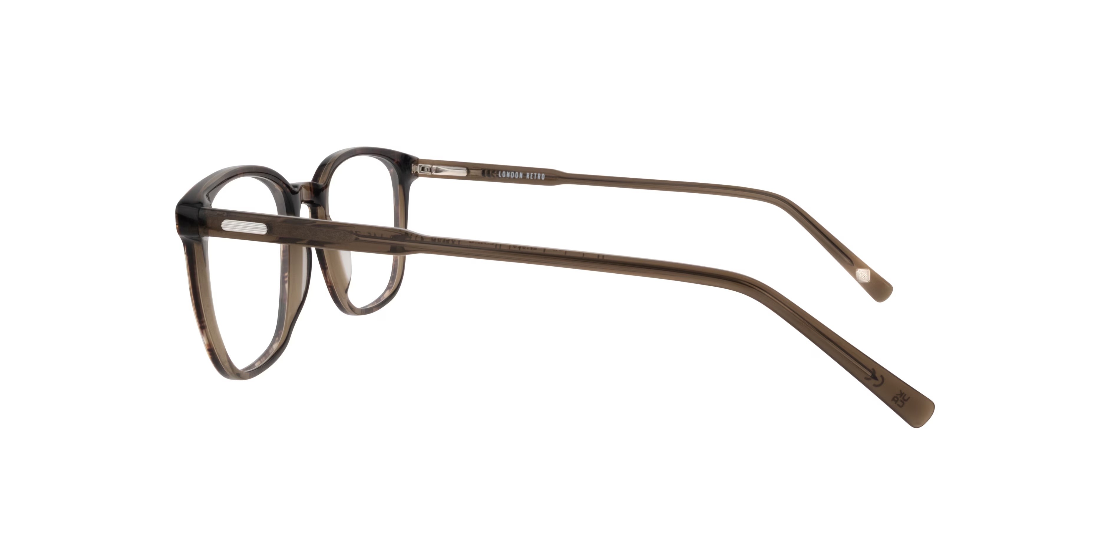 Harlesden Square Crystal Brown Tartan Full Rim Eyeglasses 7 Harlesden Square Crystal Brown Tartan Full Rim Eyeglasses