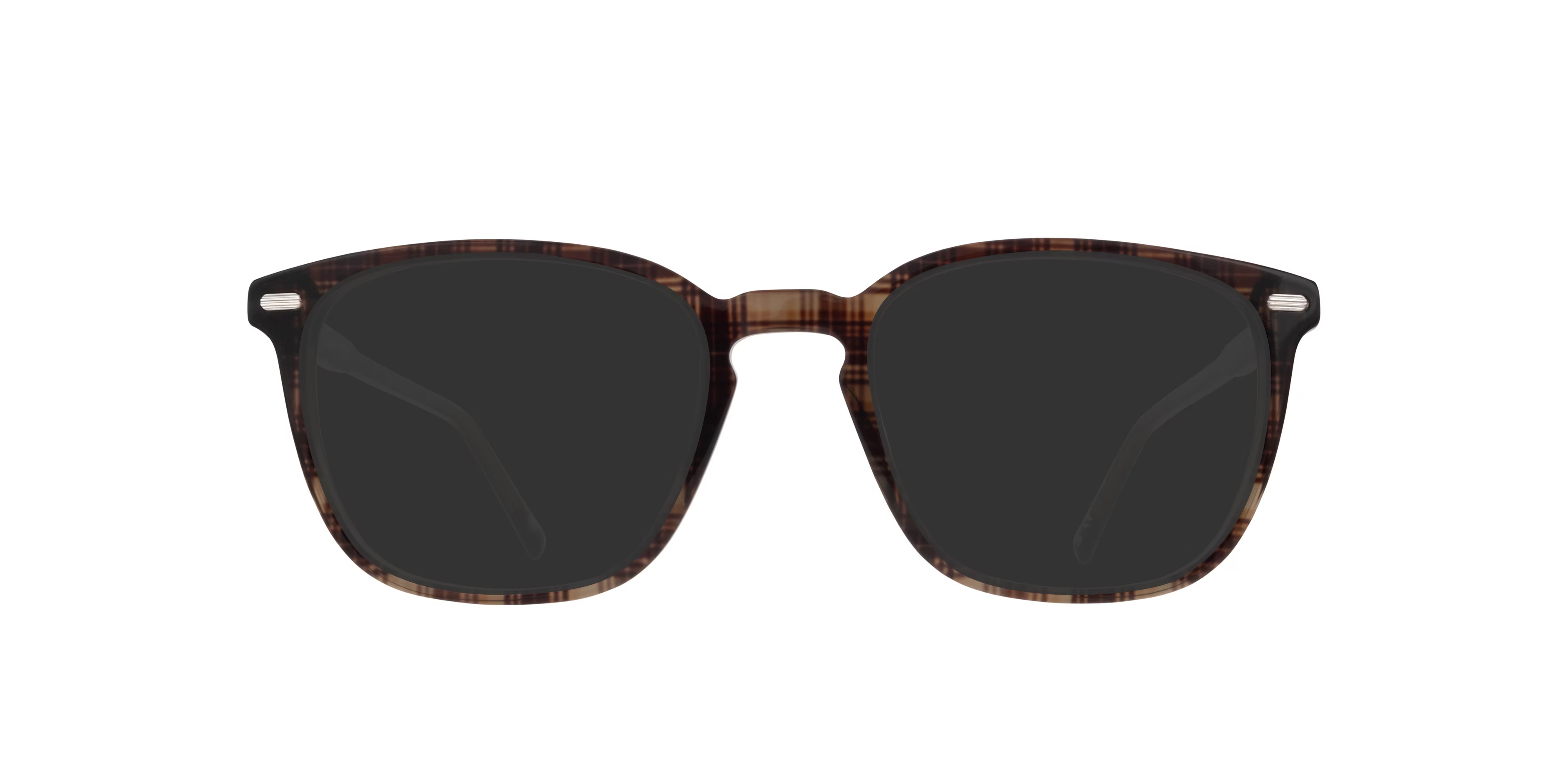 Harlesden Square Crystal Brown Tartan Full Rim Eyeglasses 9 Harlesden Square Crystal Brown Tartan Full Rim Eyeglasses