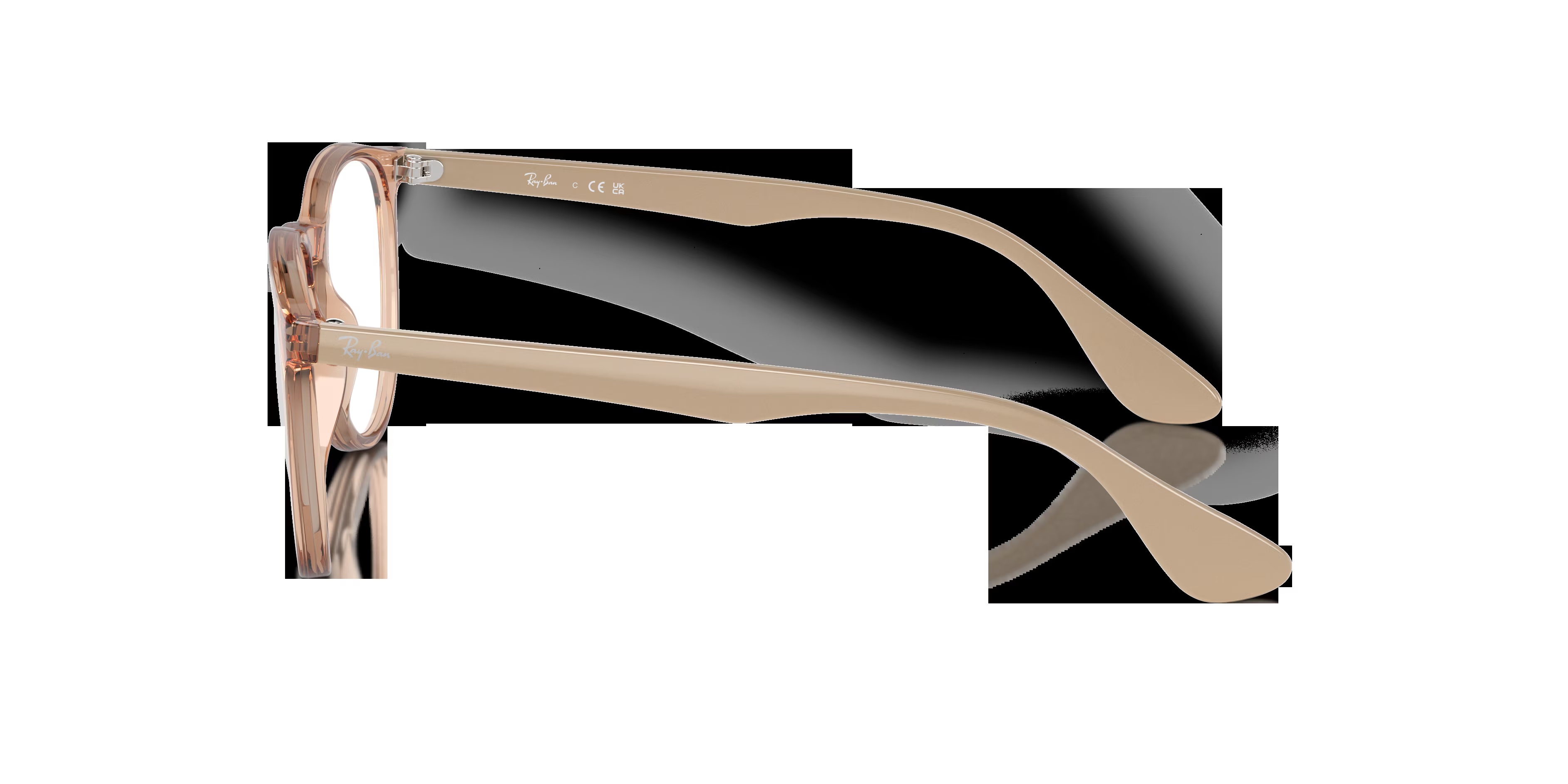 RB7046 - Round Transparent Brown Frame Glasses For Women 5 RB7046 - Round Transparent Brown Frame Glasses For Women