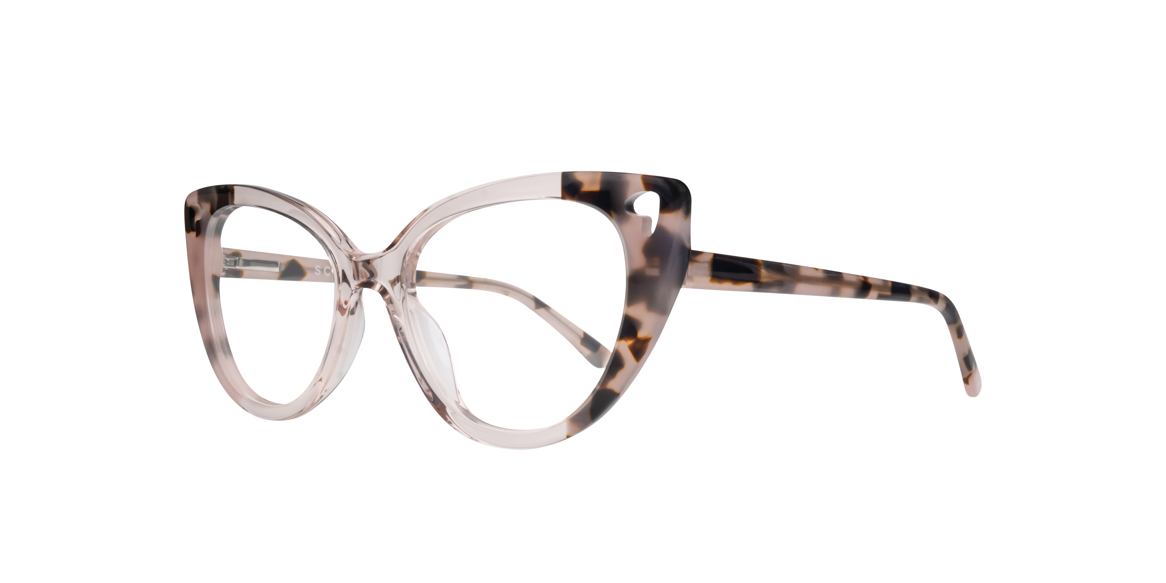 Holly Cat Eye Nude & Havana Glasses for Women 4 Holly Cat Eye Nude & Havana Glasses for Women