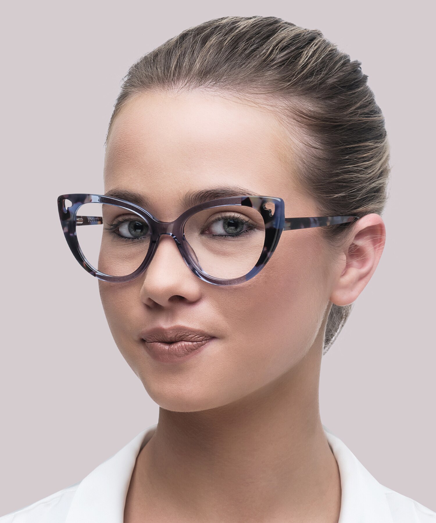 Holly Cat Eye Blue & Havana Glasses for Women 3 Holly Cat Eye Blue & Havana Glasses for Women