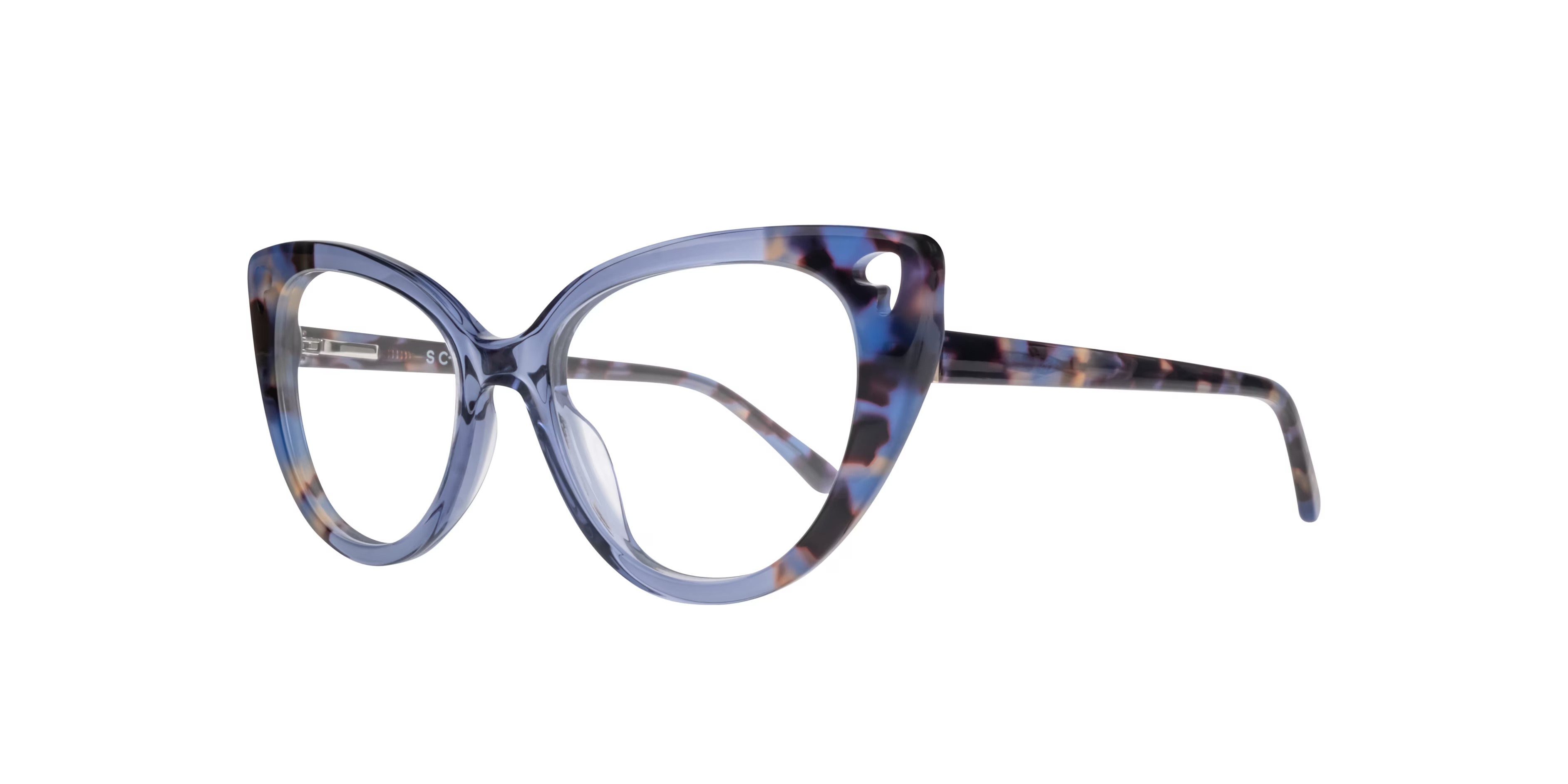 Holly Cat Eye Blue & Havana Glasses for Women 4 Holly Cat Eye Blue & Havana Glasses for Women