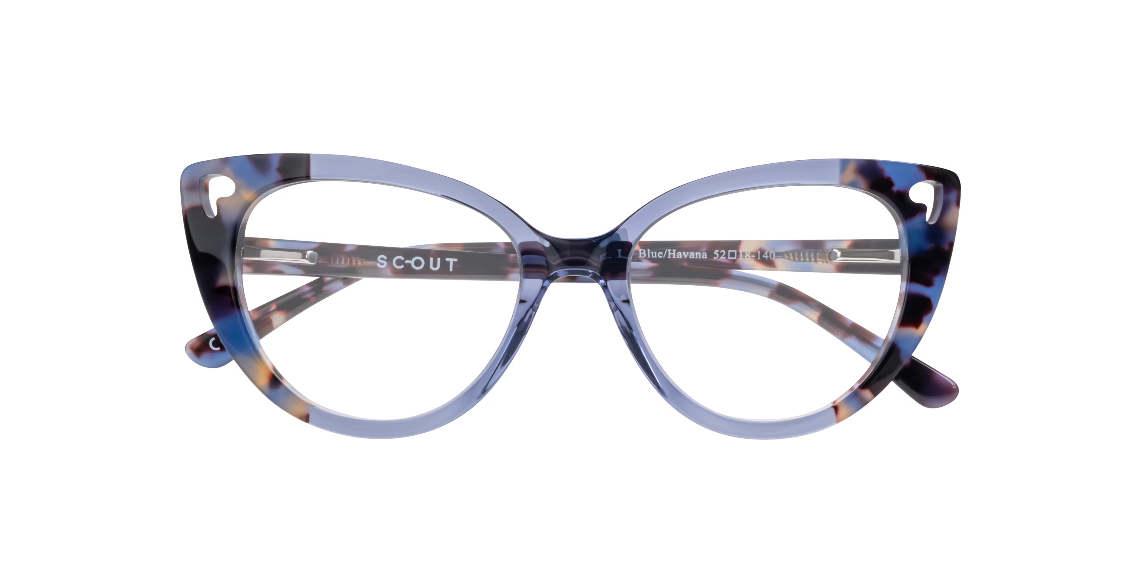 Holly Cat Eye Blue & Havana Glasses for Women 6 Holly Cat Eye Blue & Havana Glasses for Women