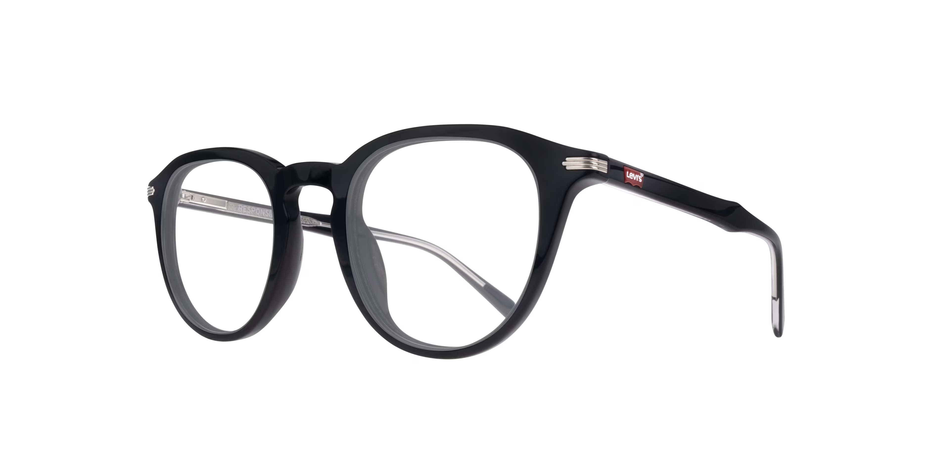 LV 5040 Phantos Black Full Rim Eyeglasses 4 LV 5040 Phantos Black Full Rim Eyeglasses